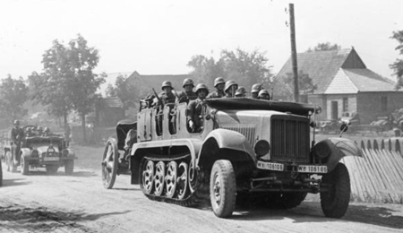 German vehicles on the move