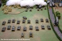The Soviet 62nd Guards Tank Regiment arrives